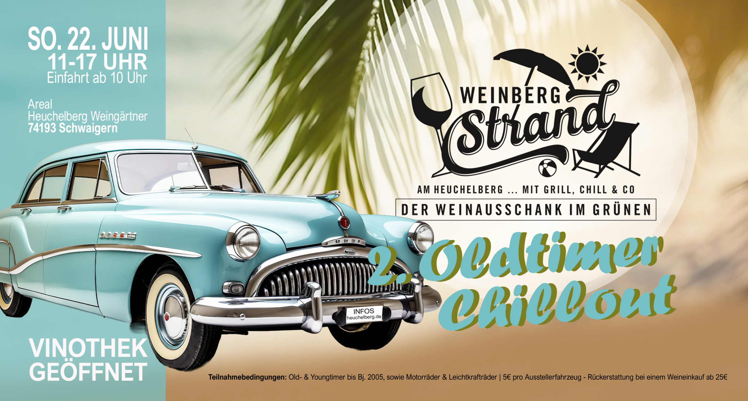 Oldtimer-Chillout im Rahmen vom „Tag der offenen Tür“ der Heuchelberg Weingärtner